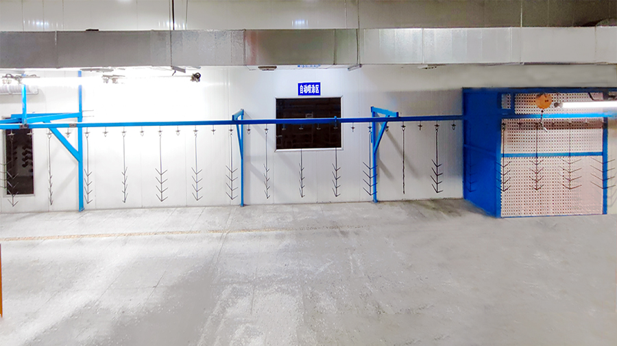 DISK spray painting line